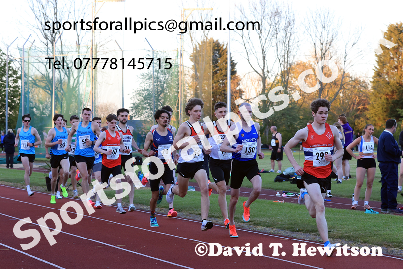 The 1500 metres, 2026 NEGP 1, Monkton Stadium. Photo: David T. Hewitson/Sports for All Pics